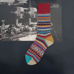 Retro Totem Cozy Socks