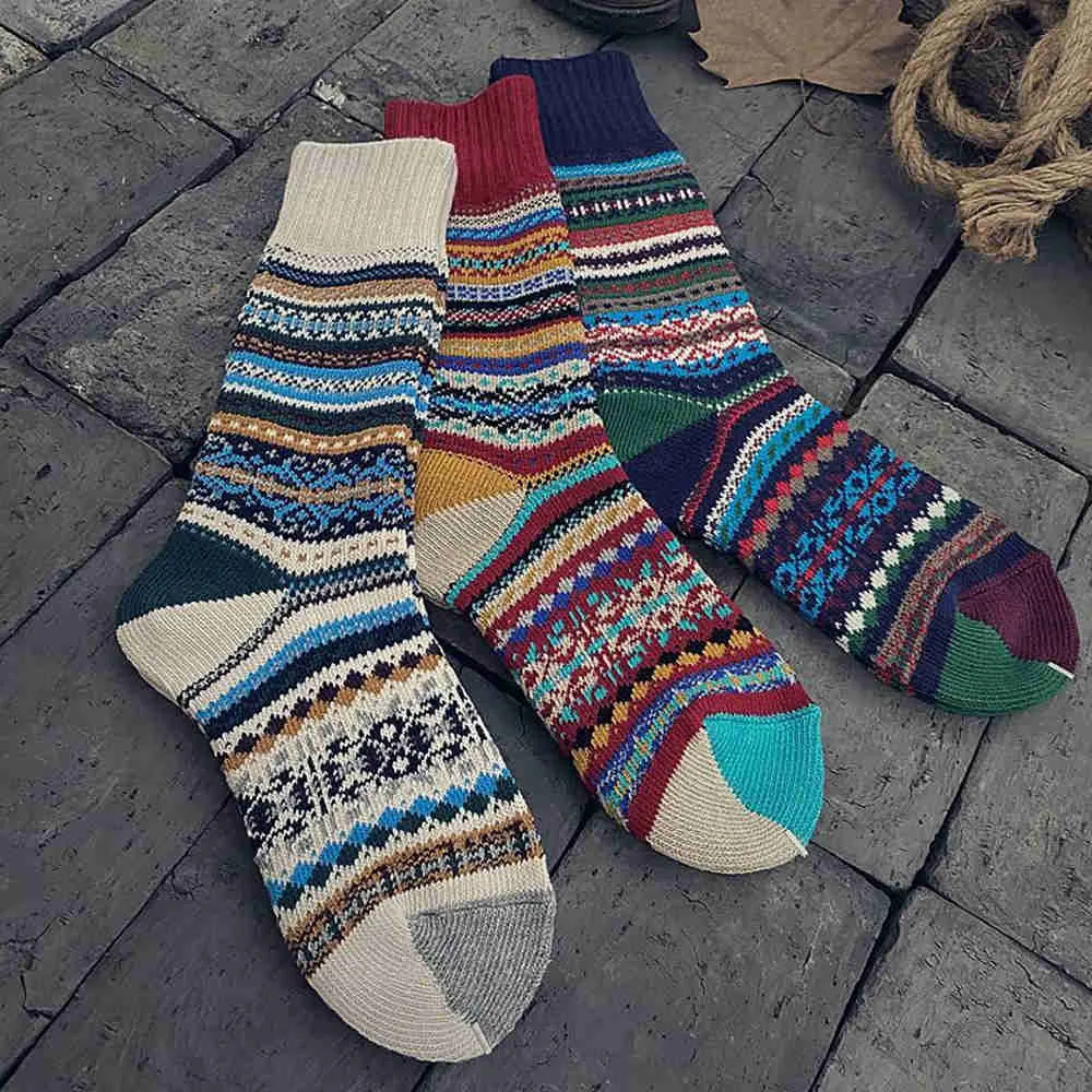 Retro Totem Cozy Socks
