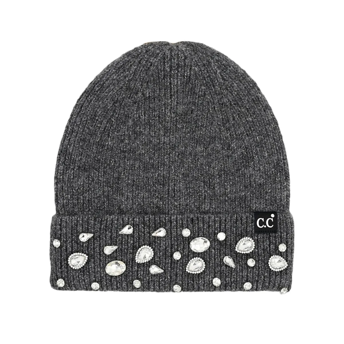Rhinestone Sparkle Beanie by Funky Junque