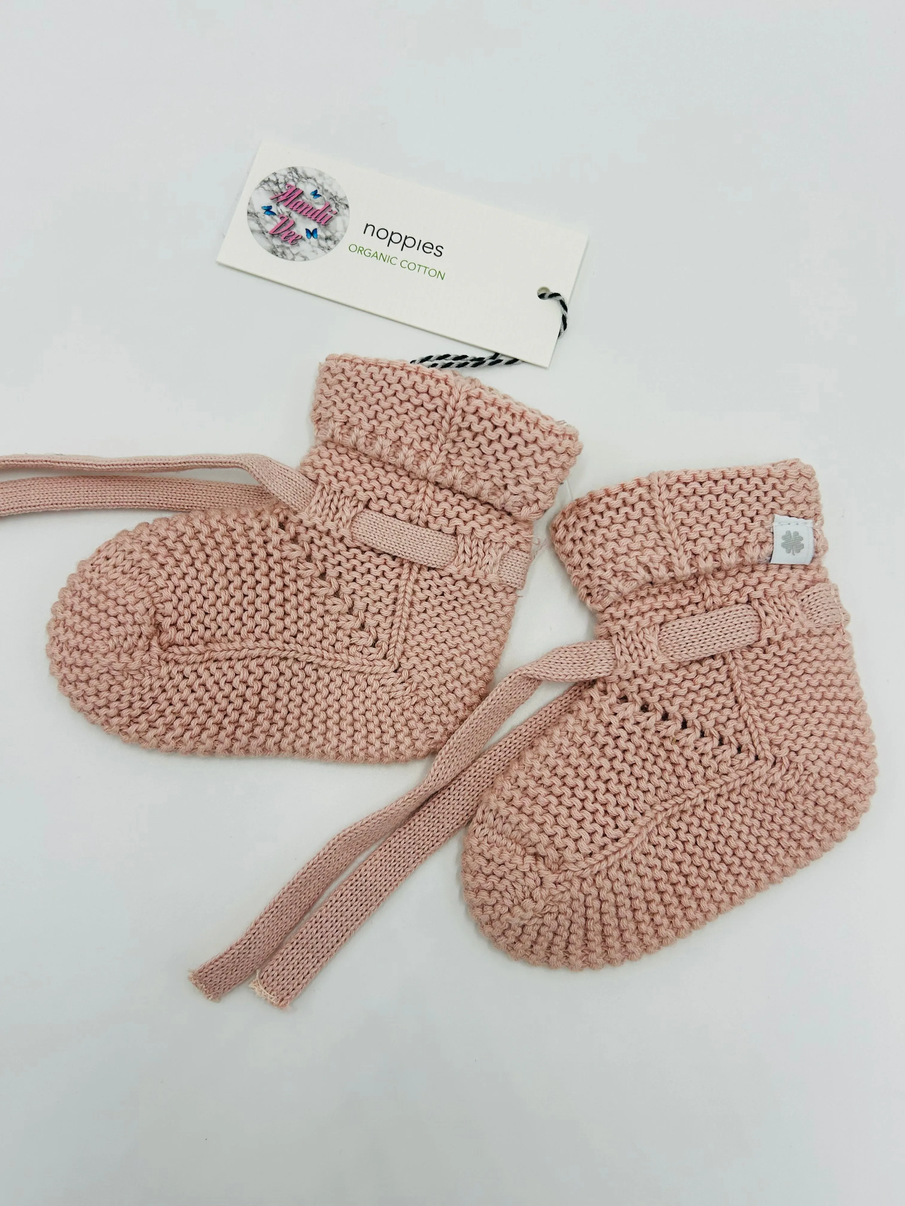 Rose Smoke Unisex Knit Booties