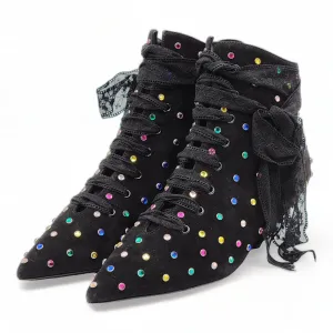 Saint Laurent Blaze 45mm Crystals Booties