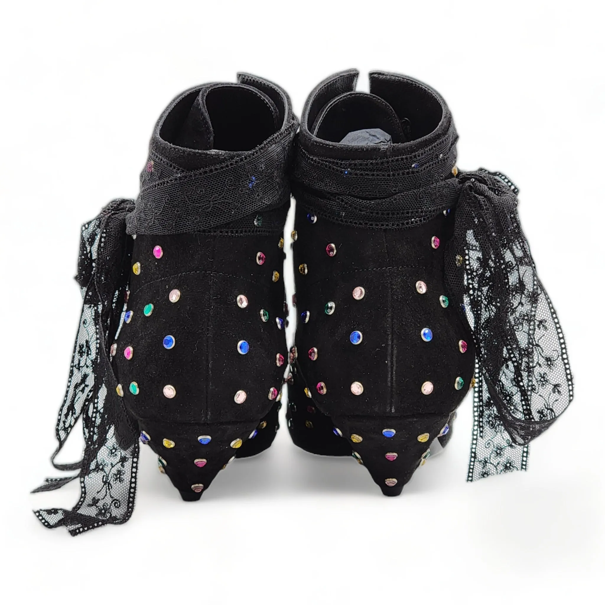Saint Laurent Blaze 45mm Crystals Booties