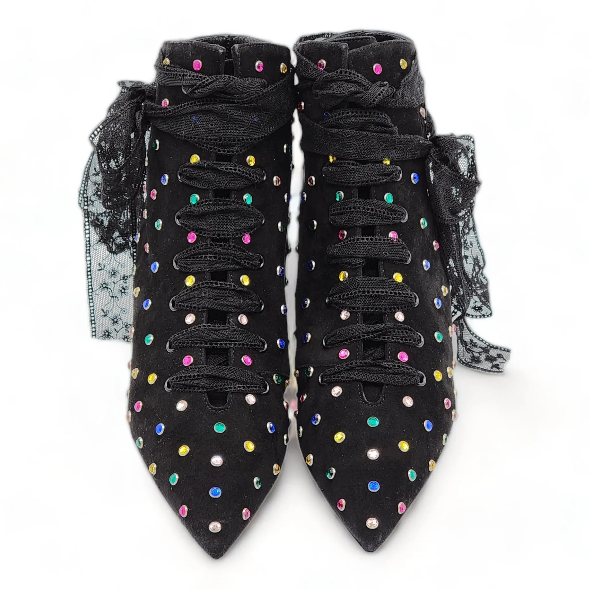 Saint Laurent Blaze 45mm Crystals Booties