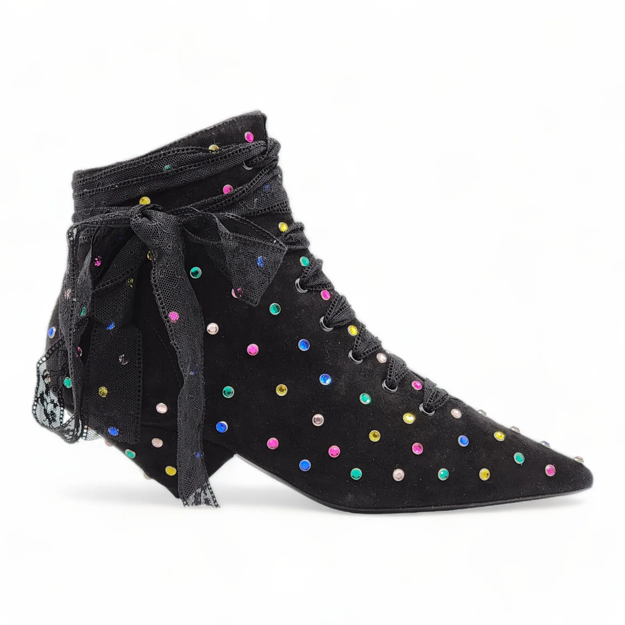 Saint Laurent Blaze 45mm Crystals Booties
