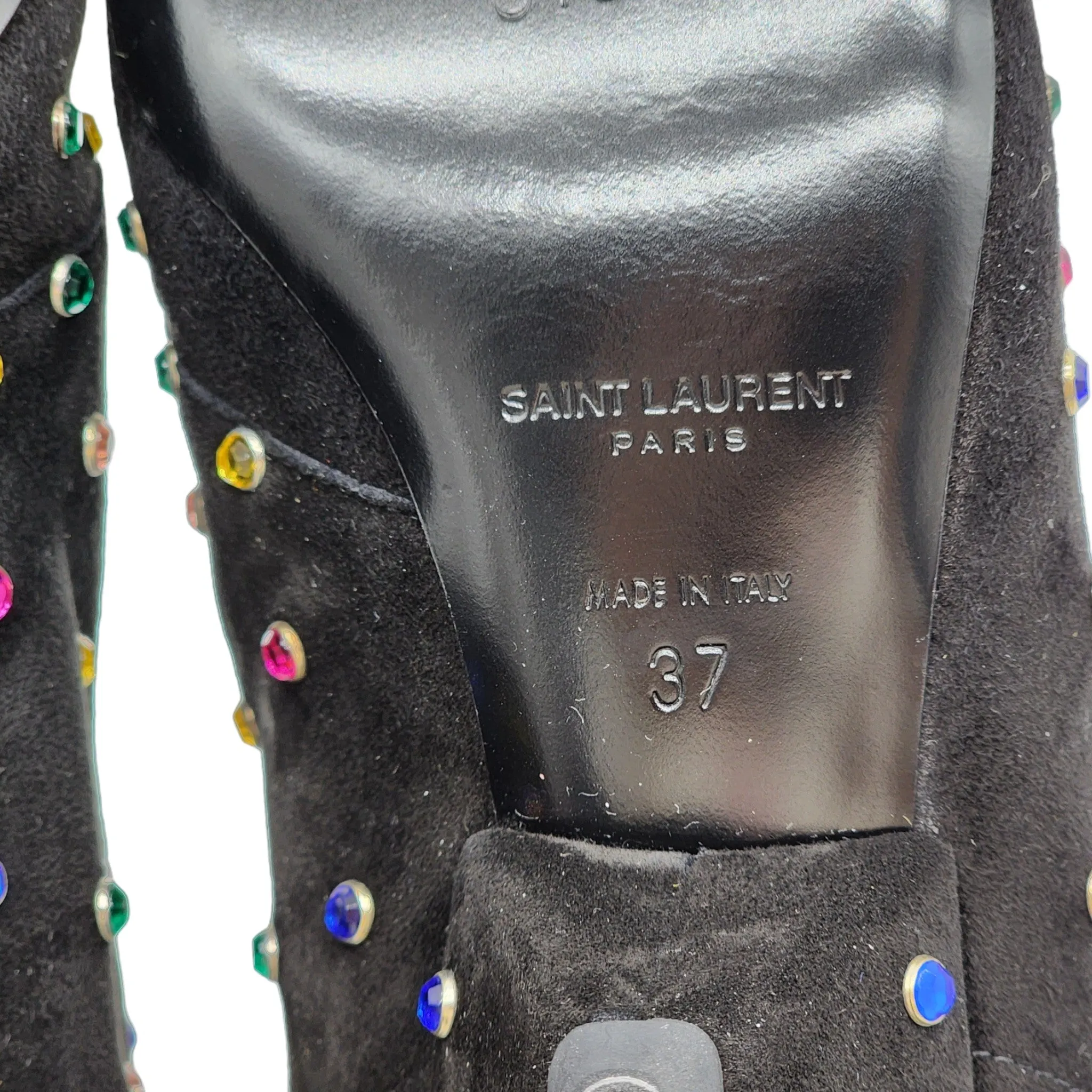 Saint Laurent Blaze 45mm Crystals Booties