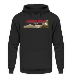 Sächsiche Schweiz - Festung Königstein  - Unisex Kapuzenpullover Hoodie