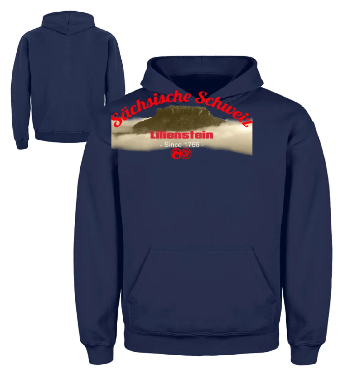 Sächsiche Schweiz - Lilienstein  - Kinder Hoodie