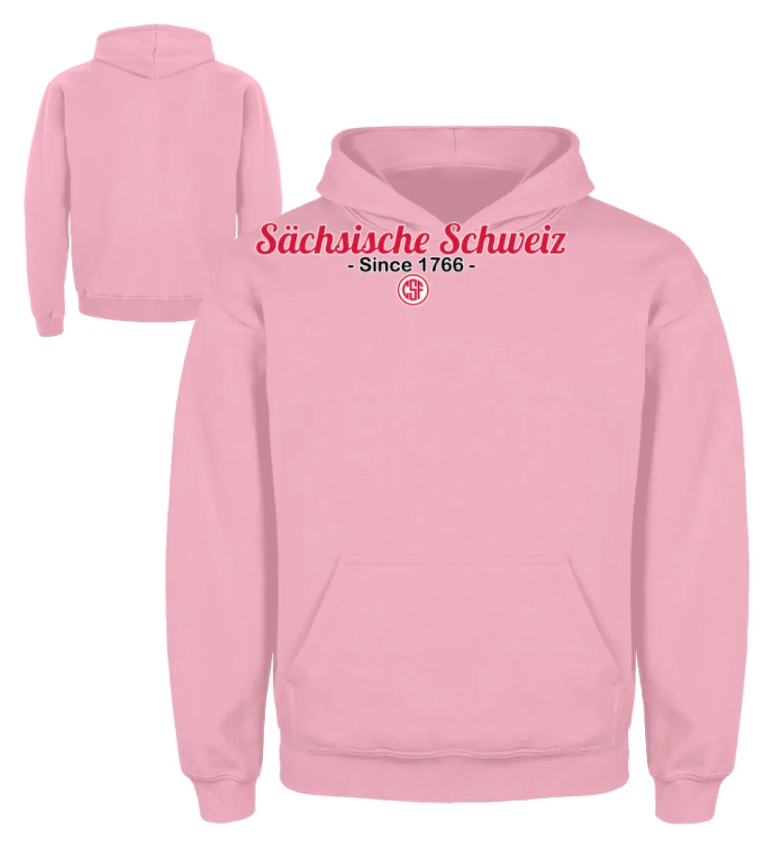 Sächsiche Schweiz Schriftzug  - Kinder Hoodie