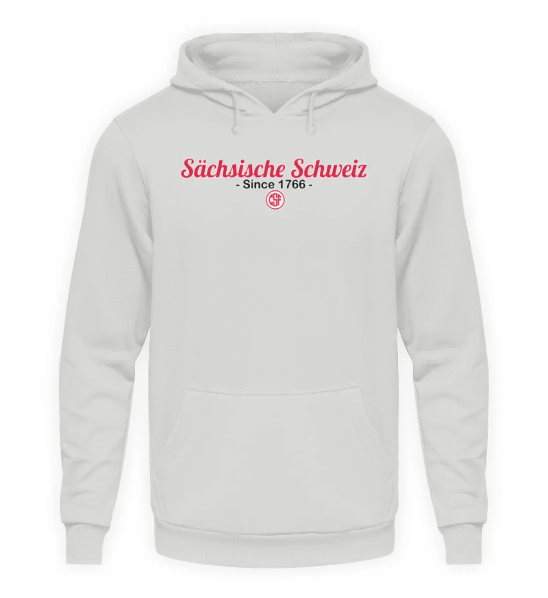 Sächsiche Schweiz Schriftzug  - Unisex Kapuzenpullover Hoodie