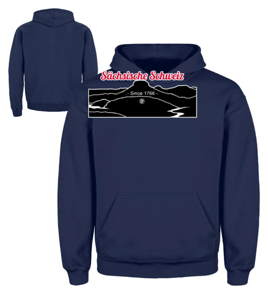 Sächsische Schweiz - Lilienstein  - Kinder Hoodie