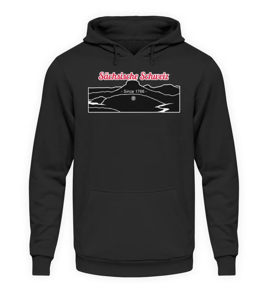 Sächsische Schweiz - Lilienstein  - Unisex Kapuzenpullover Hoodie