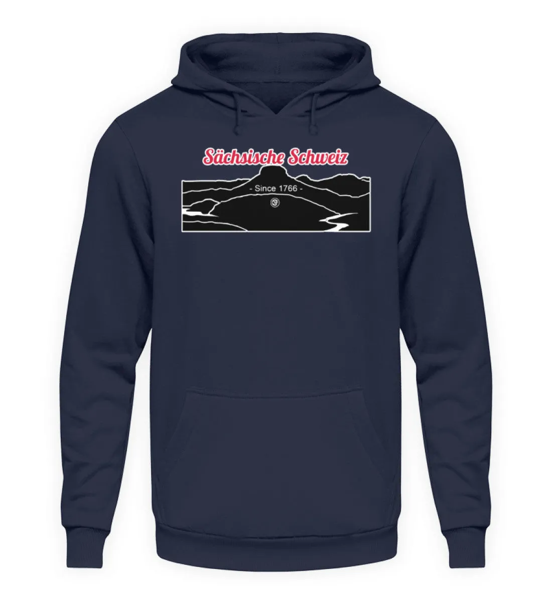 Sächsische Schweiz - Lilienstein  - Unisex Kapuzenpullover Hoodie