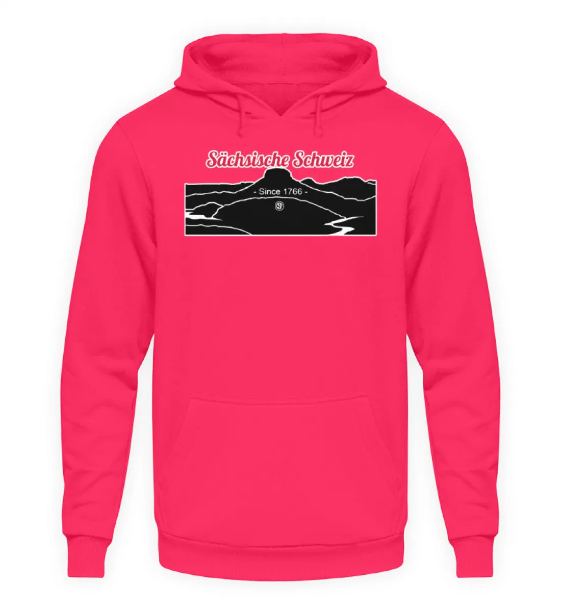 Sächsische Schweiz - Lilienstein  - Unisex Kapuzenpullover Hoodie