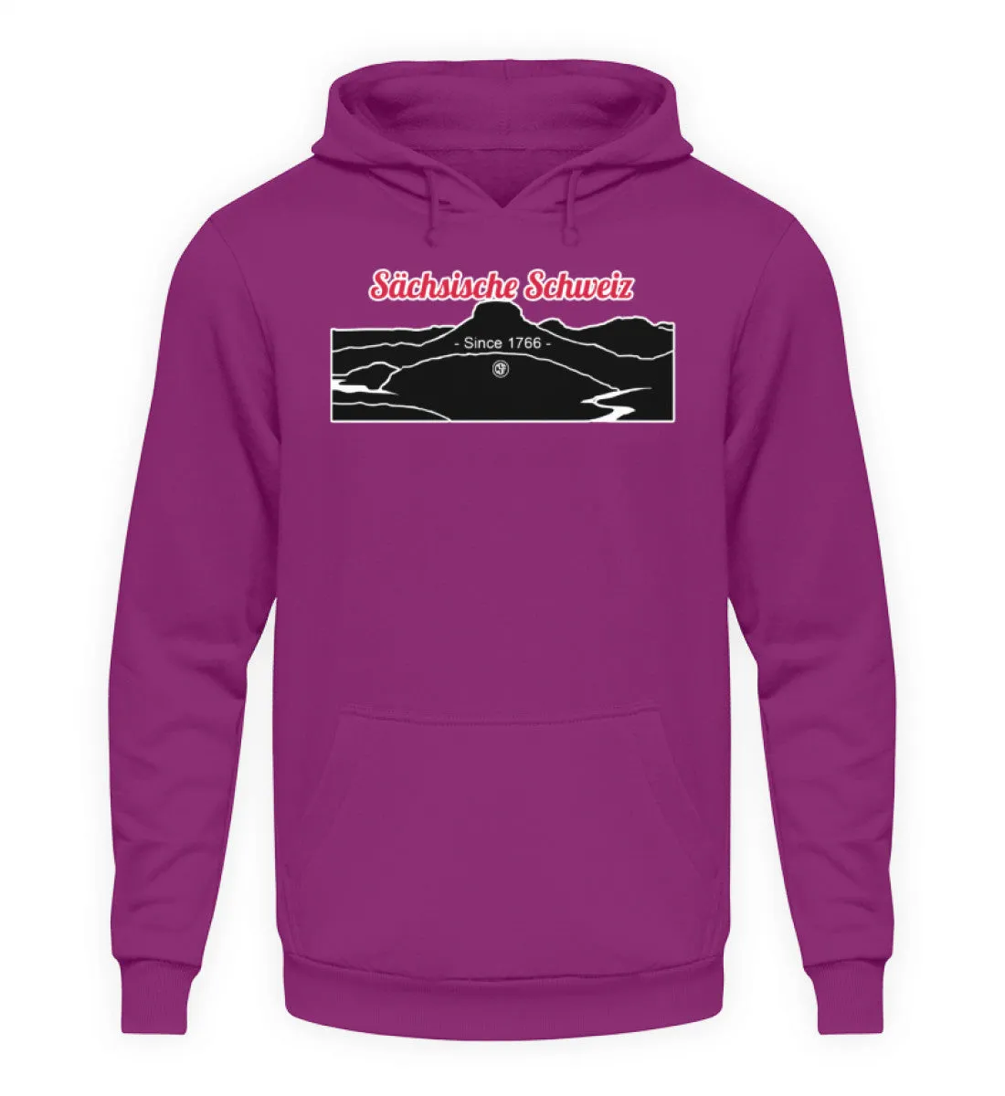Sächsische Schweiz - Lilienstein  - Unisex Kapuzenpullover Hoodie