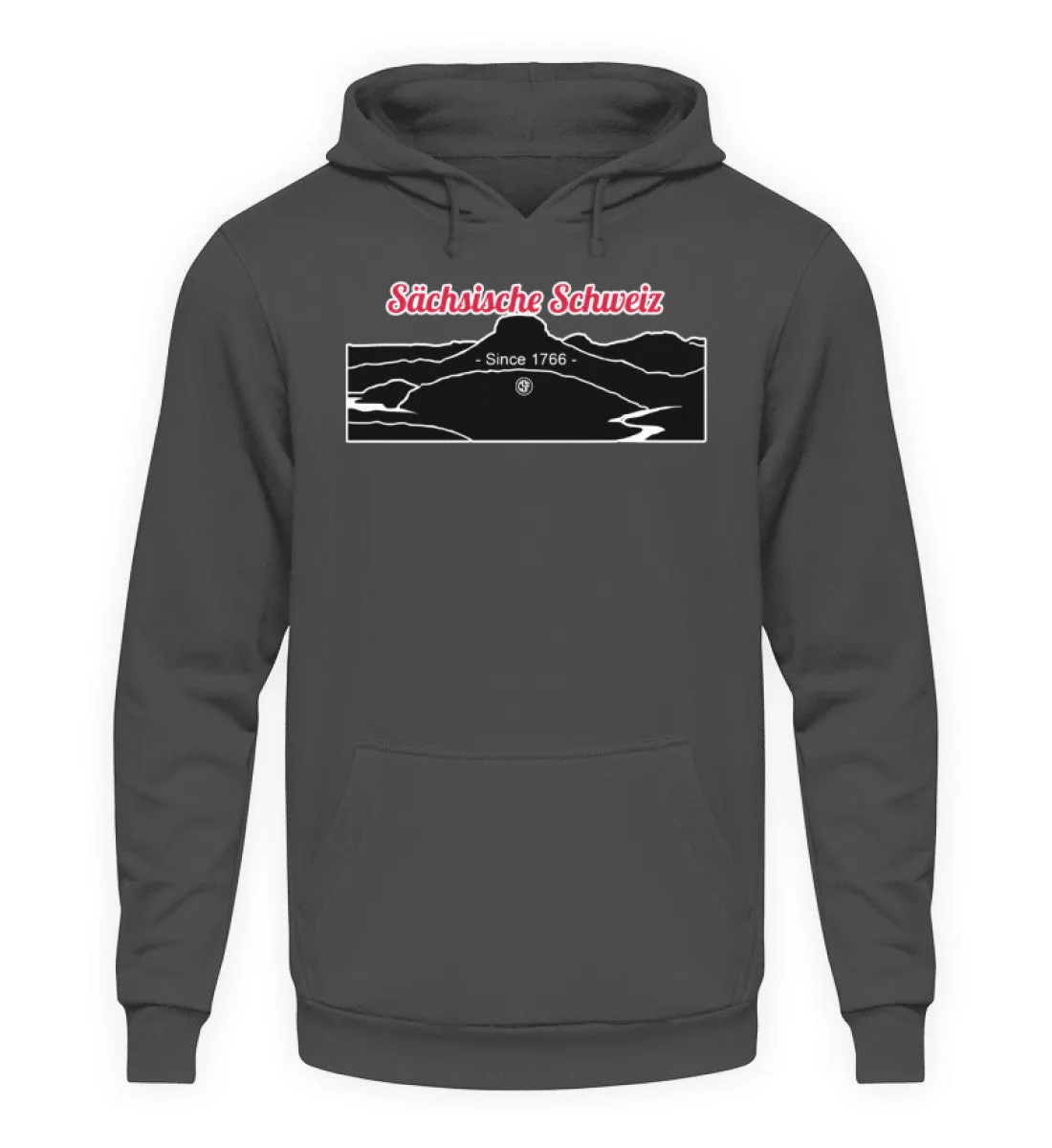 Sächsische Schweiz - Lilienstein  - Unisex Kapuzenpullover Hoodie