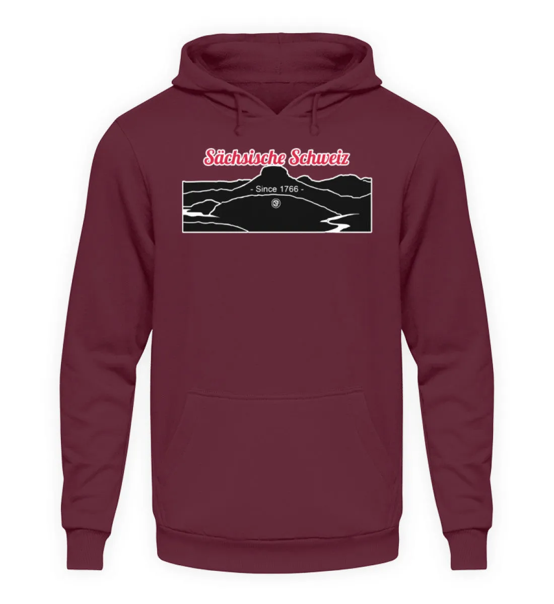 Sächsische Schweiz - Lilienstein  - Unisex Kapuzenpullover Hoodie