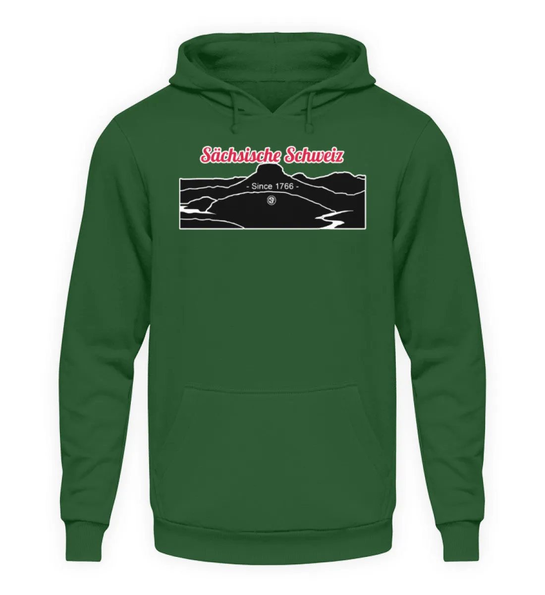 Sächsische Schweiz - Lilienstein  - Unisex Kapuzenpullover Hoodie