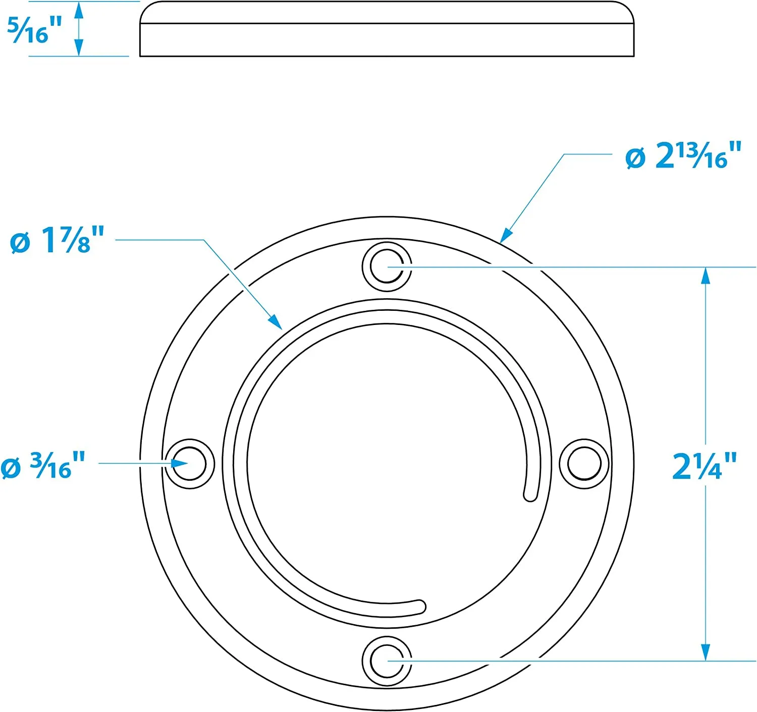 Seachoice 18261 Scupper Valve (2-7/8")