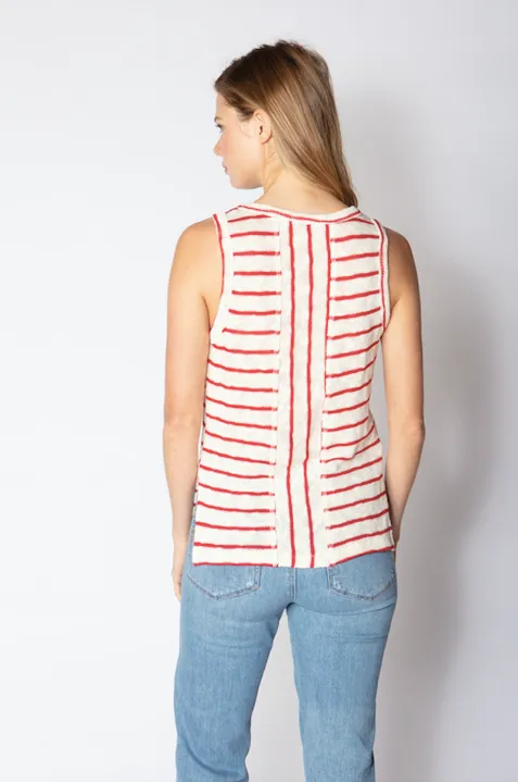 Seashore Stripe Knit Tank