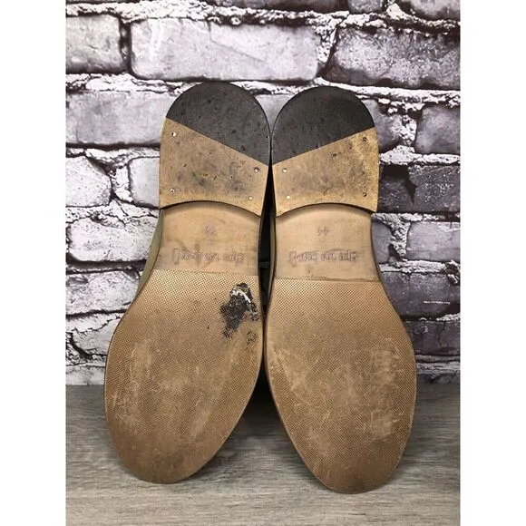 Shoe The Bear Beige Canvas Brown Leather Lace Up Oxfords Shoes Men’s 44EU/11M US