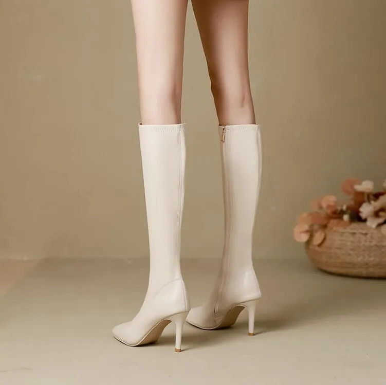 Size 3 Pointy Long Boots For Petite Feet TS232