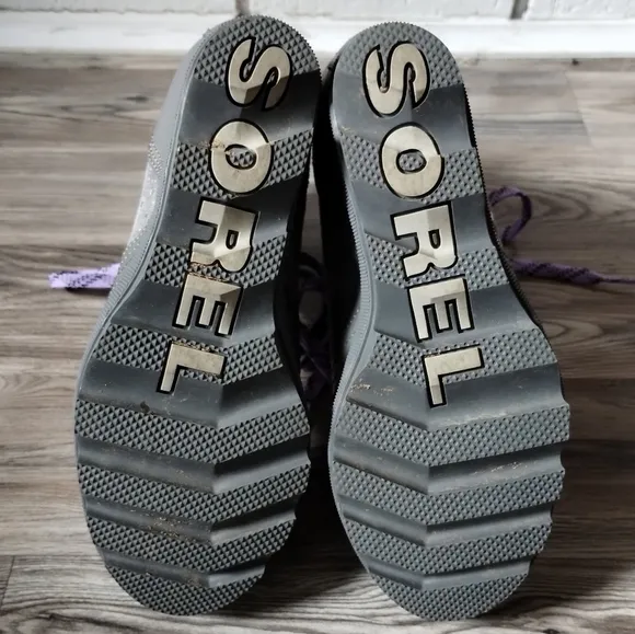 Sorel Lexie Wedge Booties Silver Sparkle Kids Size 3