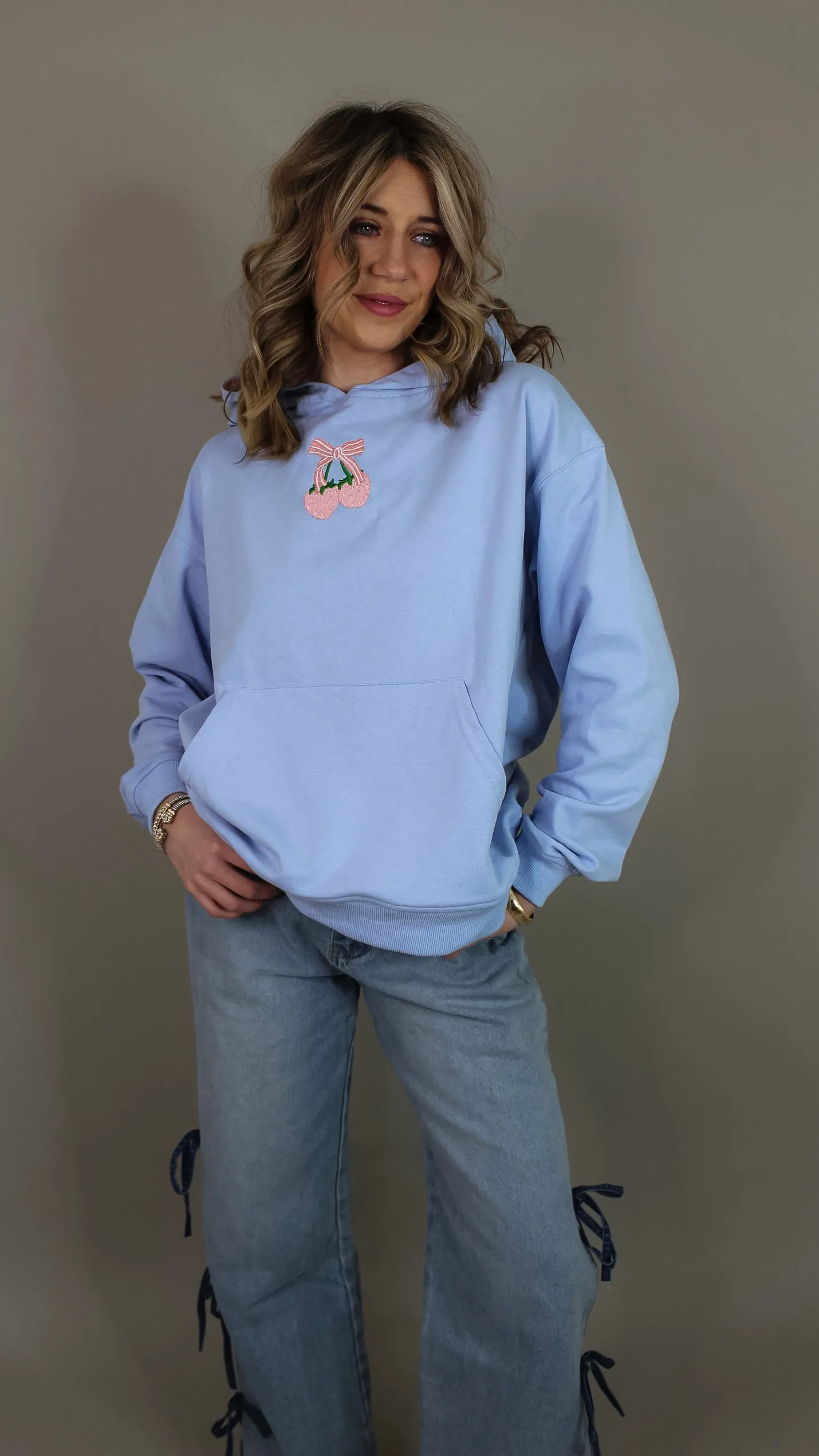 Strawberry Blue Hoodie