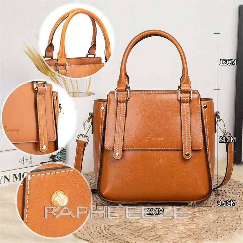 Stylish Tote Bag for Woman - Mini Handbag Brown