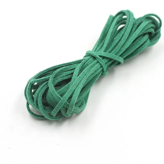 Suede Colorful Hair Ties Long 5m