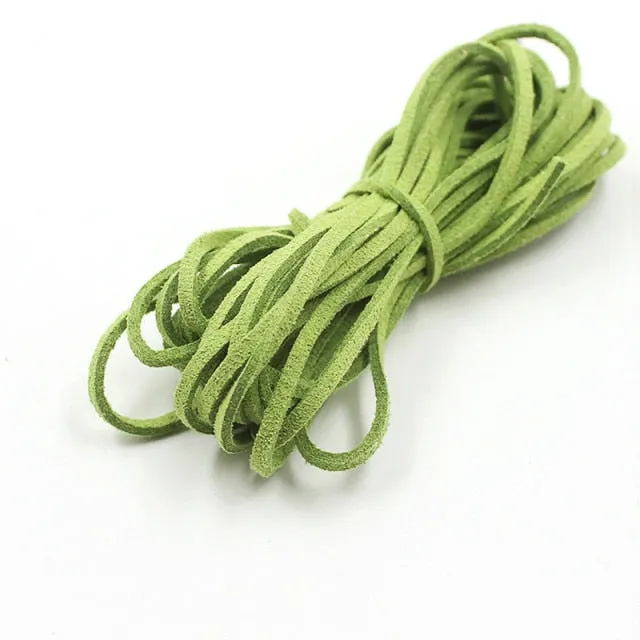 Suede Colorful Hair Ties Long 5m