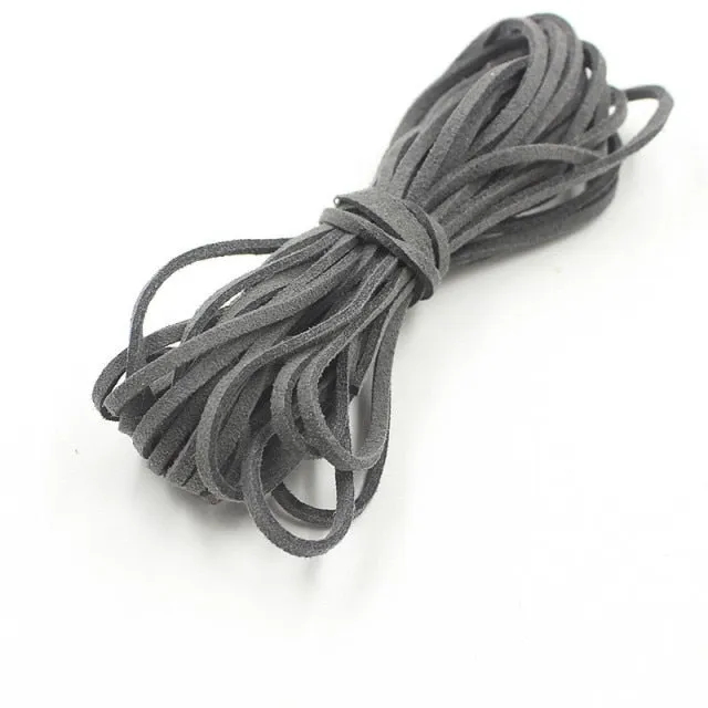 Suede Colorful Hair Ties Long 5m