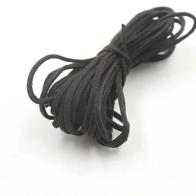Suede Colorful Hair Ties Long 5m