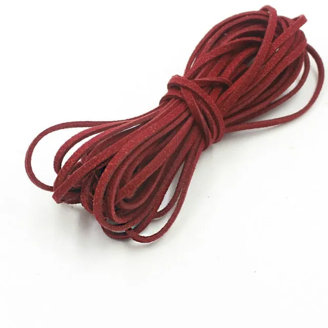 Suede Colorful Hair Ties Long 5m