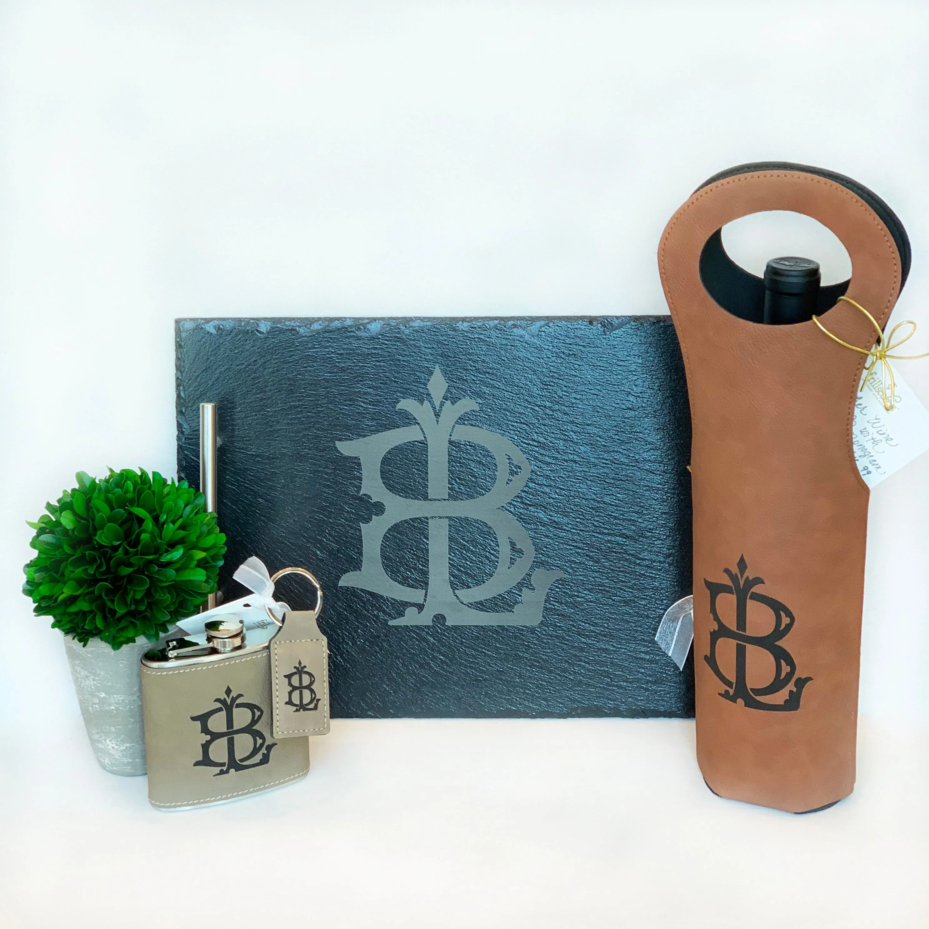 Suede Keychain Personalized