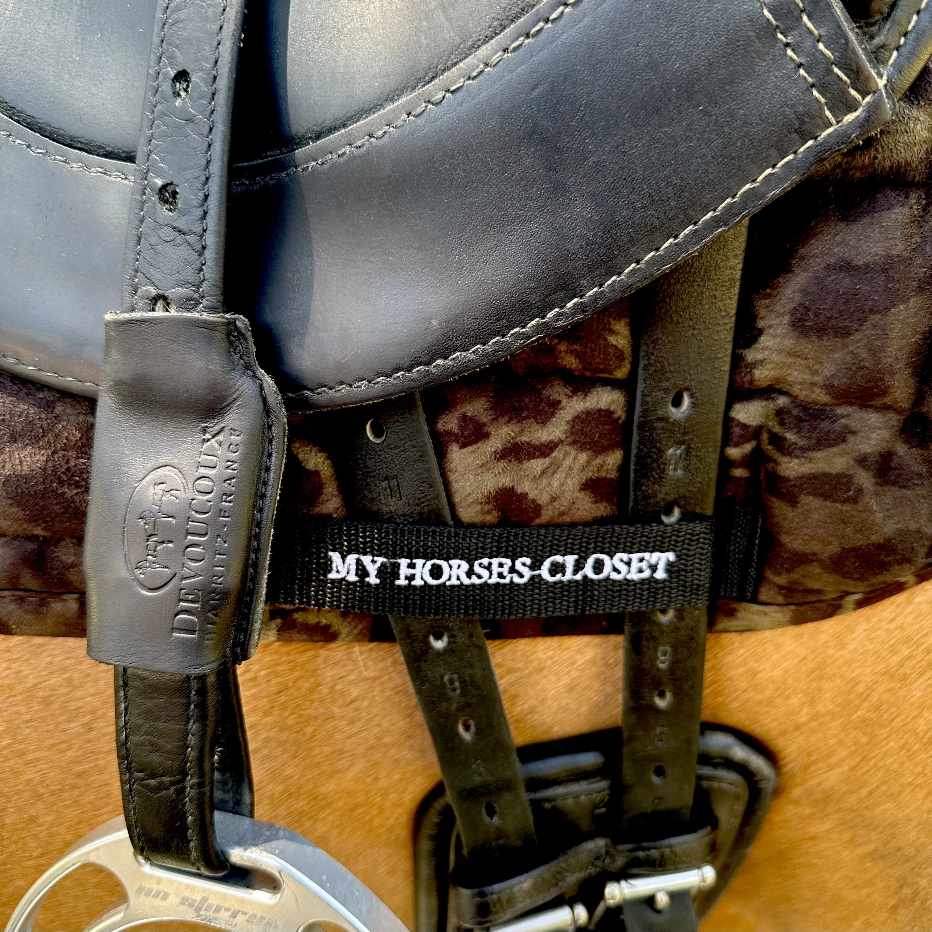 Suede Tech Dressage Saddle Pad Animal Print