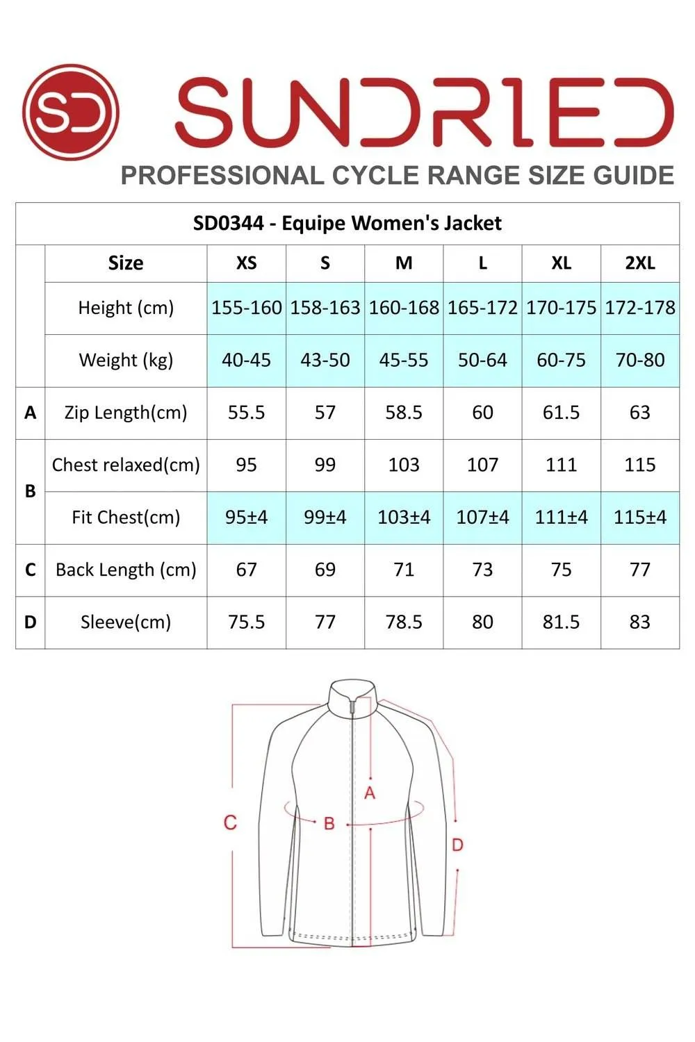 Sundried Equipe Women's Bike Jacket