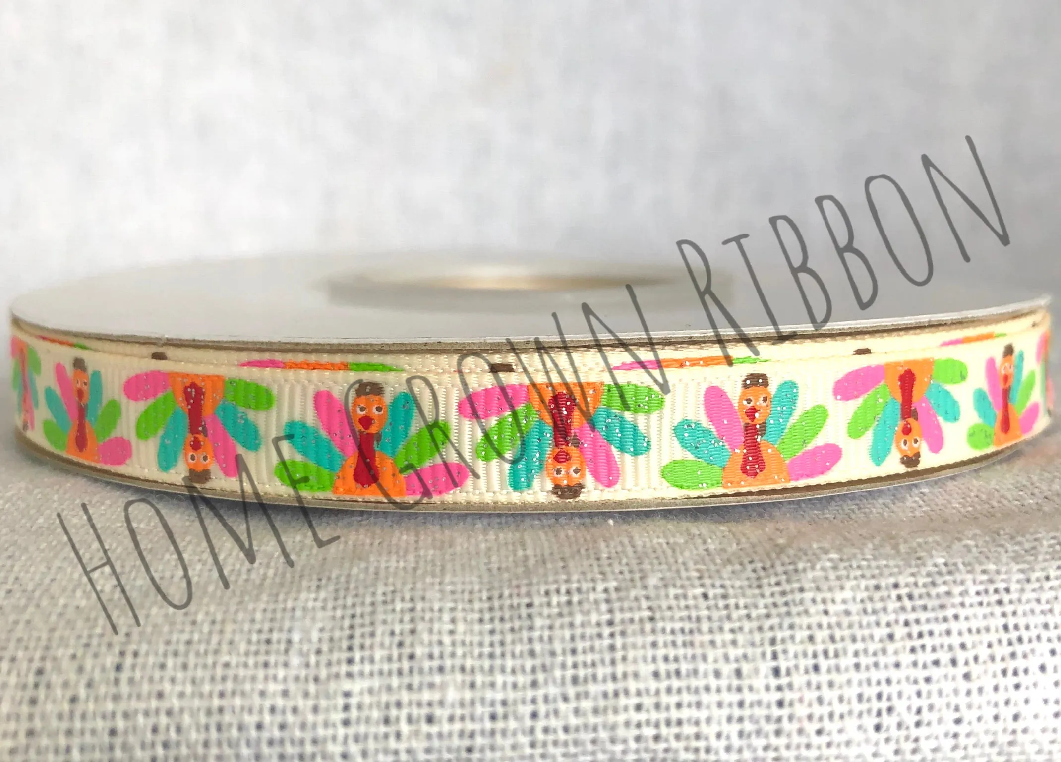 Thankful to be Me Turkeys Only USDR Ribbon - 3/8 Inch