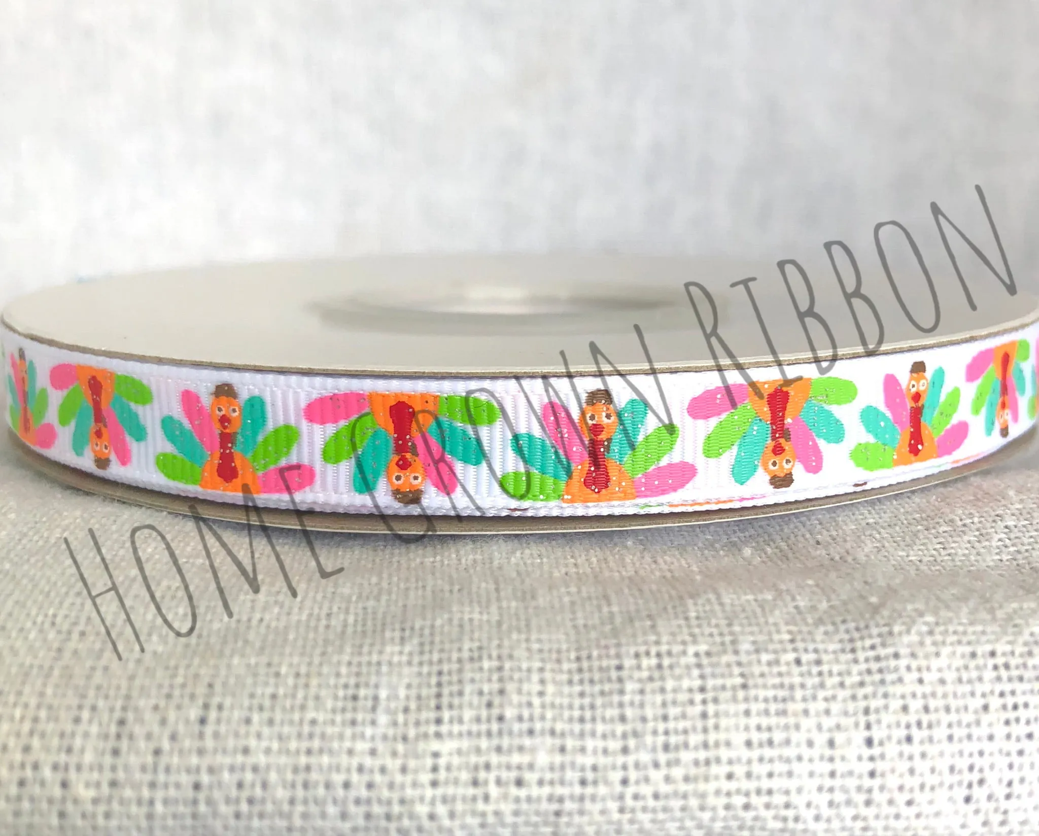 Thankful to be Me Turkeys Only USDR Ribbon - 3/8 Inch