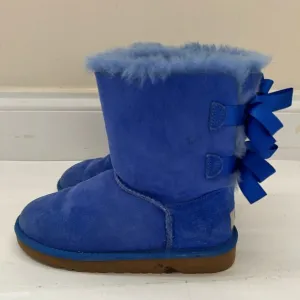 UGG Kids Blue Bow Details Booties Boots size 1