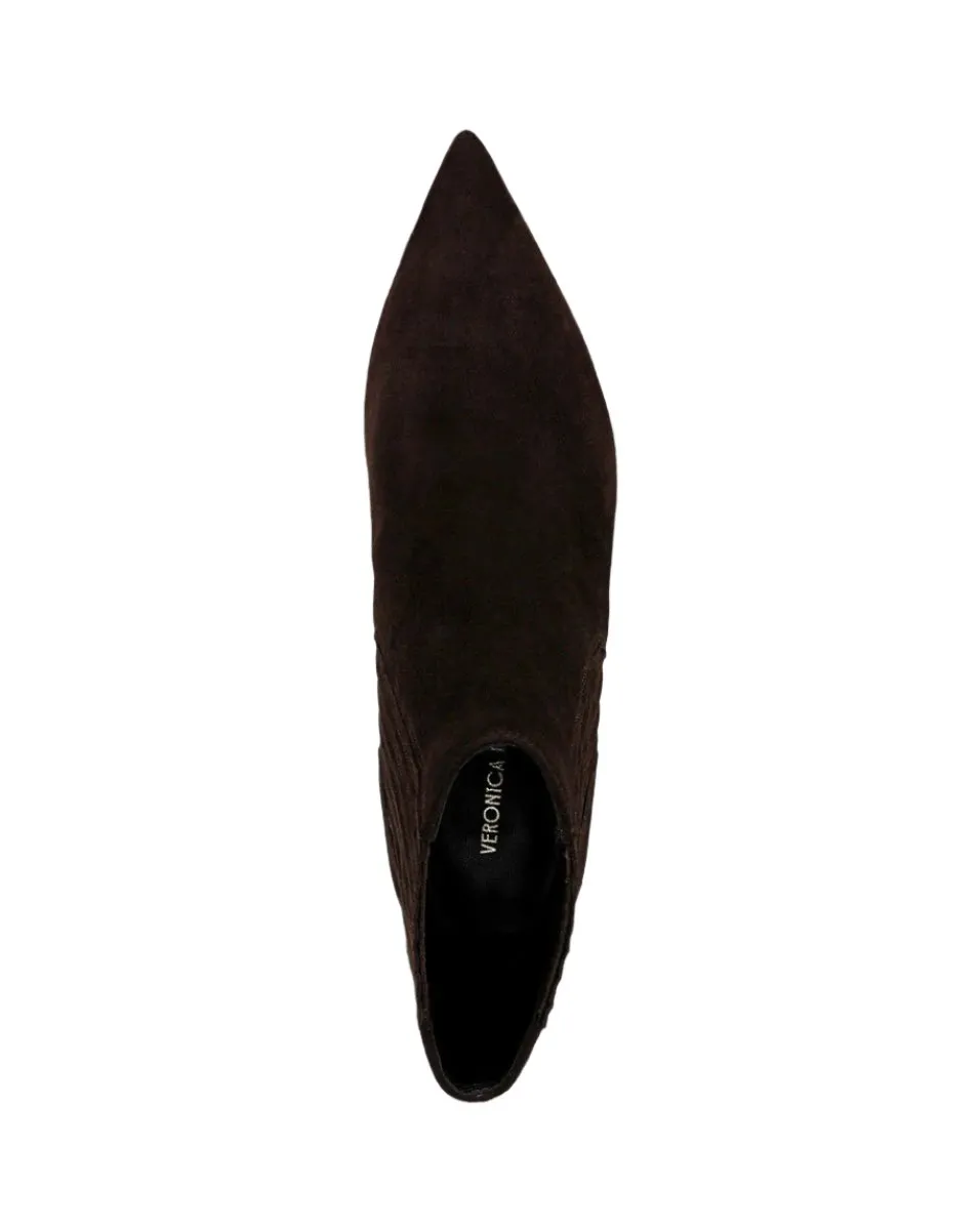 Veronica Beard Lila 70 Heeled Bootie in Espresso