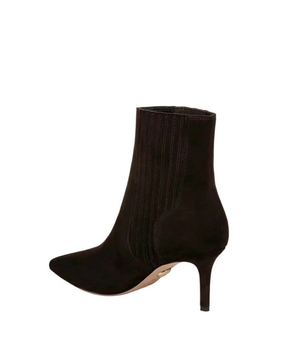 Veronica Beard Lila 70 Heeled Bootie in Espresso