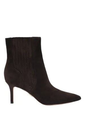 Veronica Beard Lila 70 Heeled Bootie in Espresso