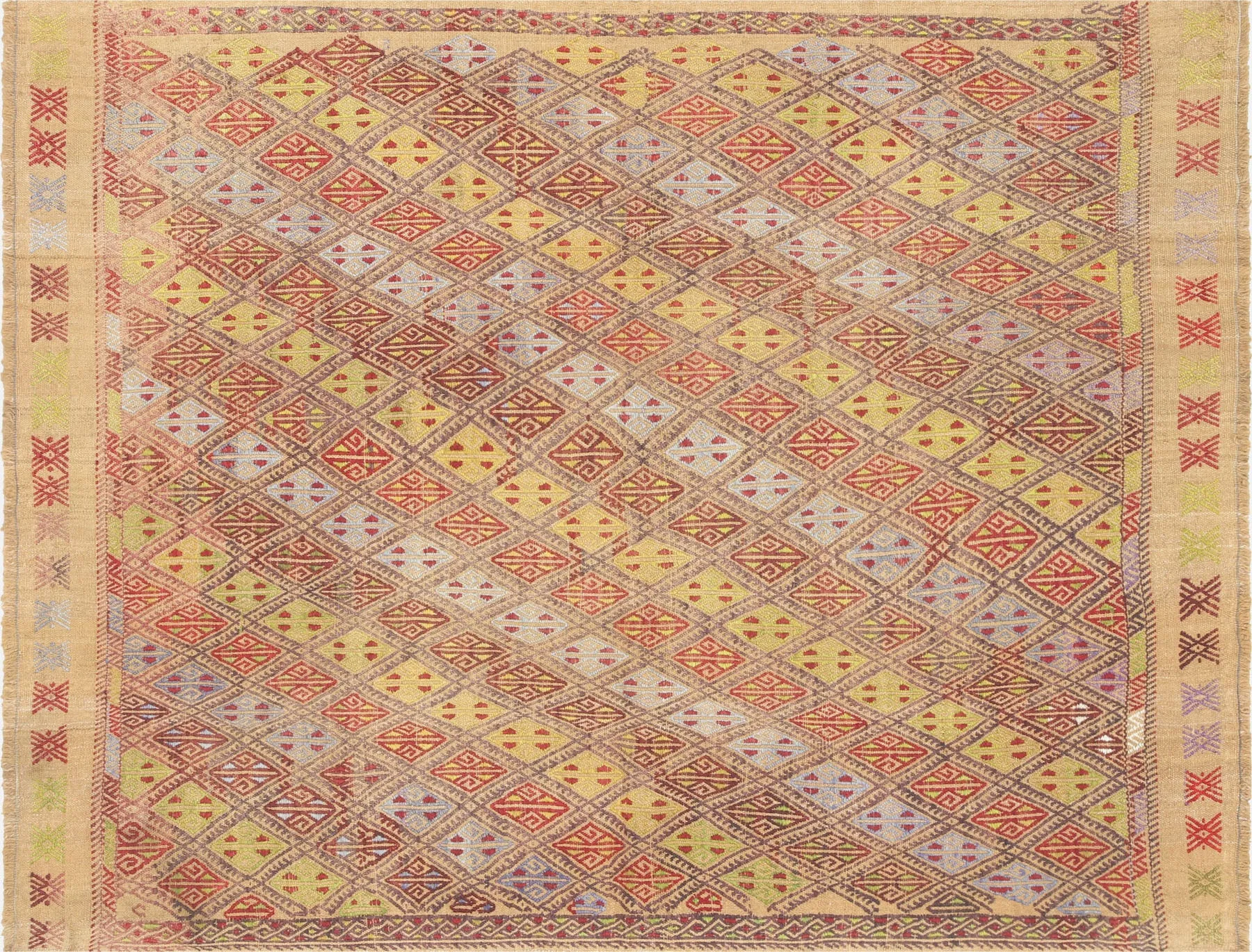 Vintage Turkish Kilim - 4'2" x 5'6"