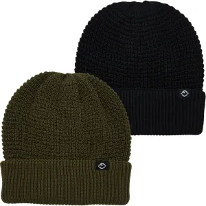 Waffle Knit Double Layer Beanie by Funky Junque