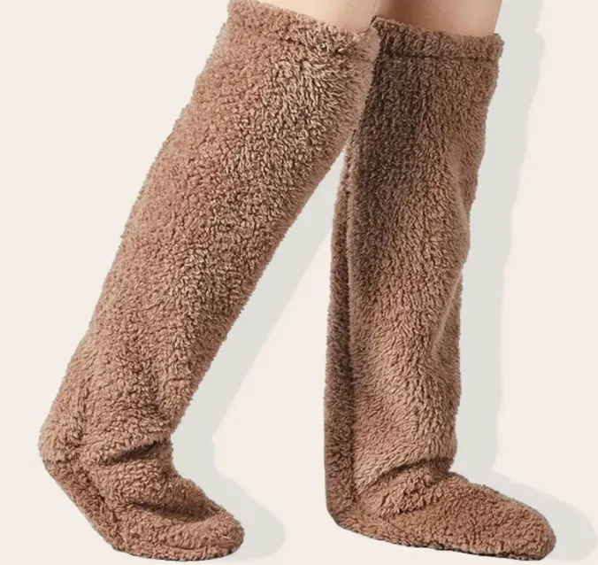 Warm knee socks