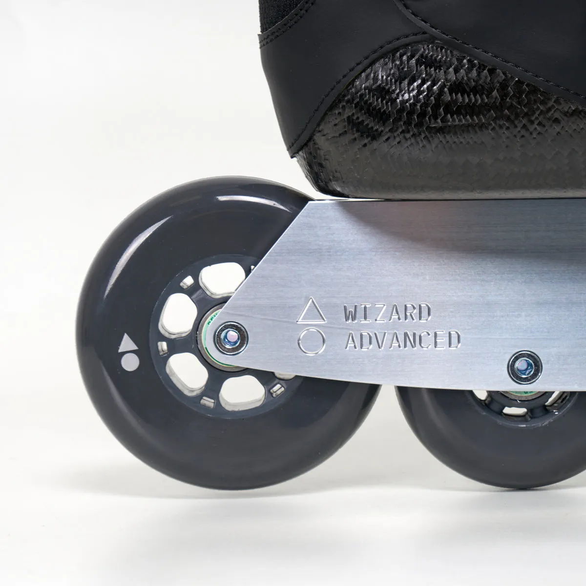 Wizard Base High Skates - Complete w/ Advanced Frame & Wheel Set
