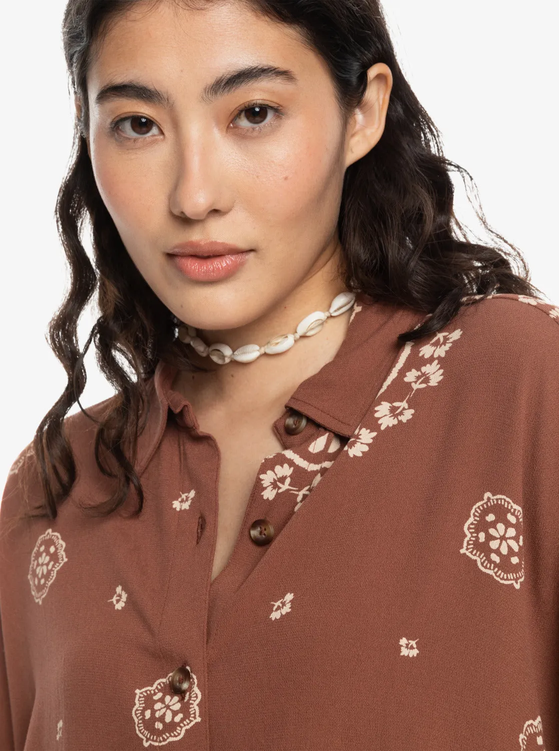 Women's Beach Nostalgia Woven Shirt