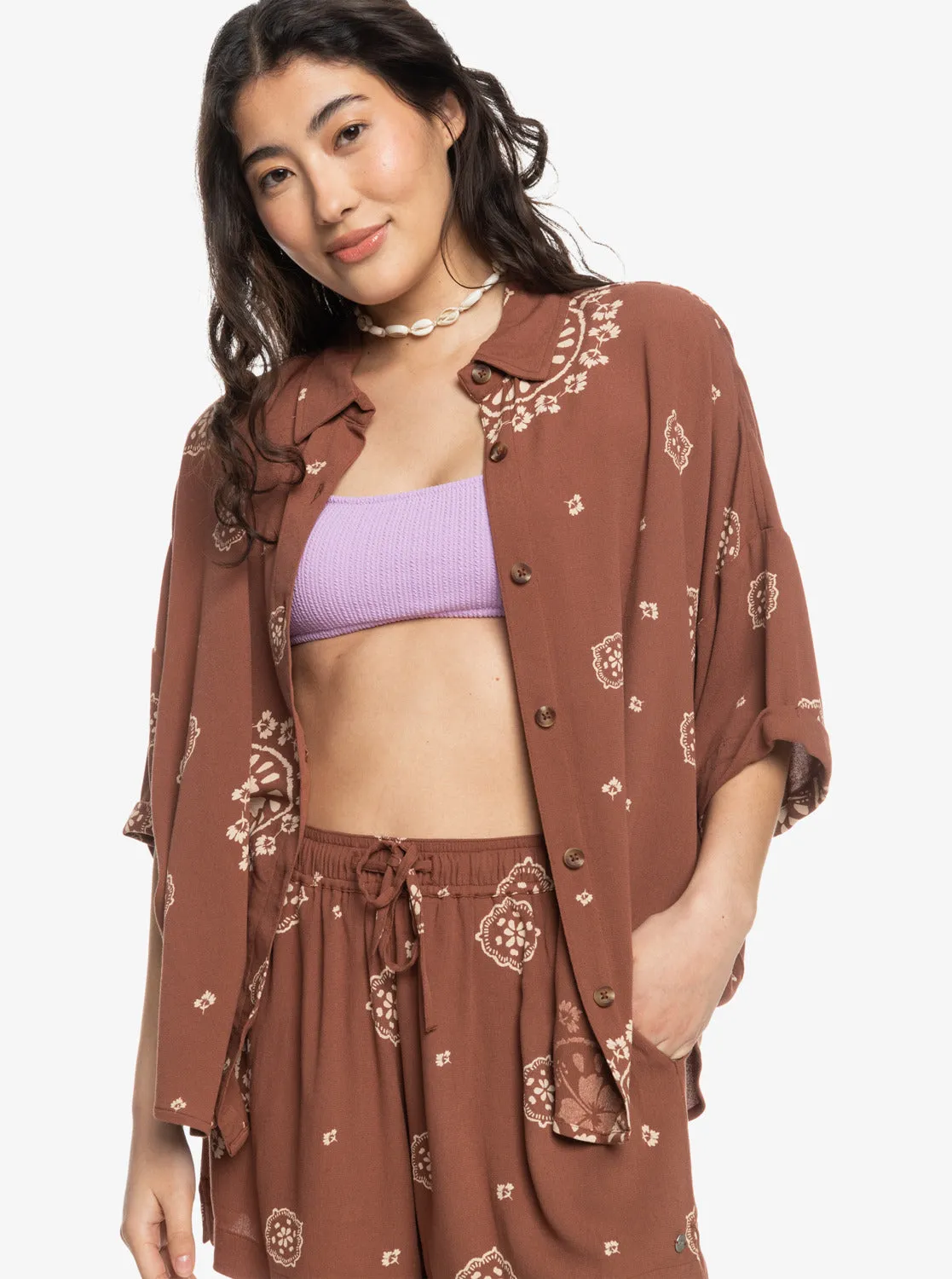 Women's Beach Nostalgia Woven Shirt
