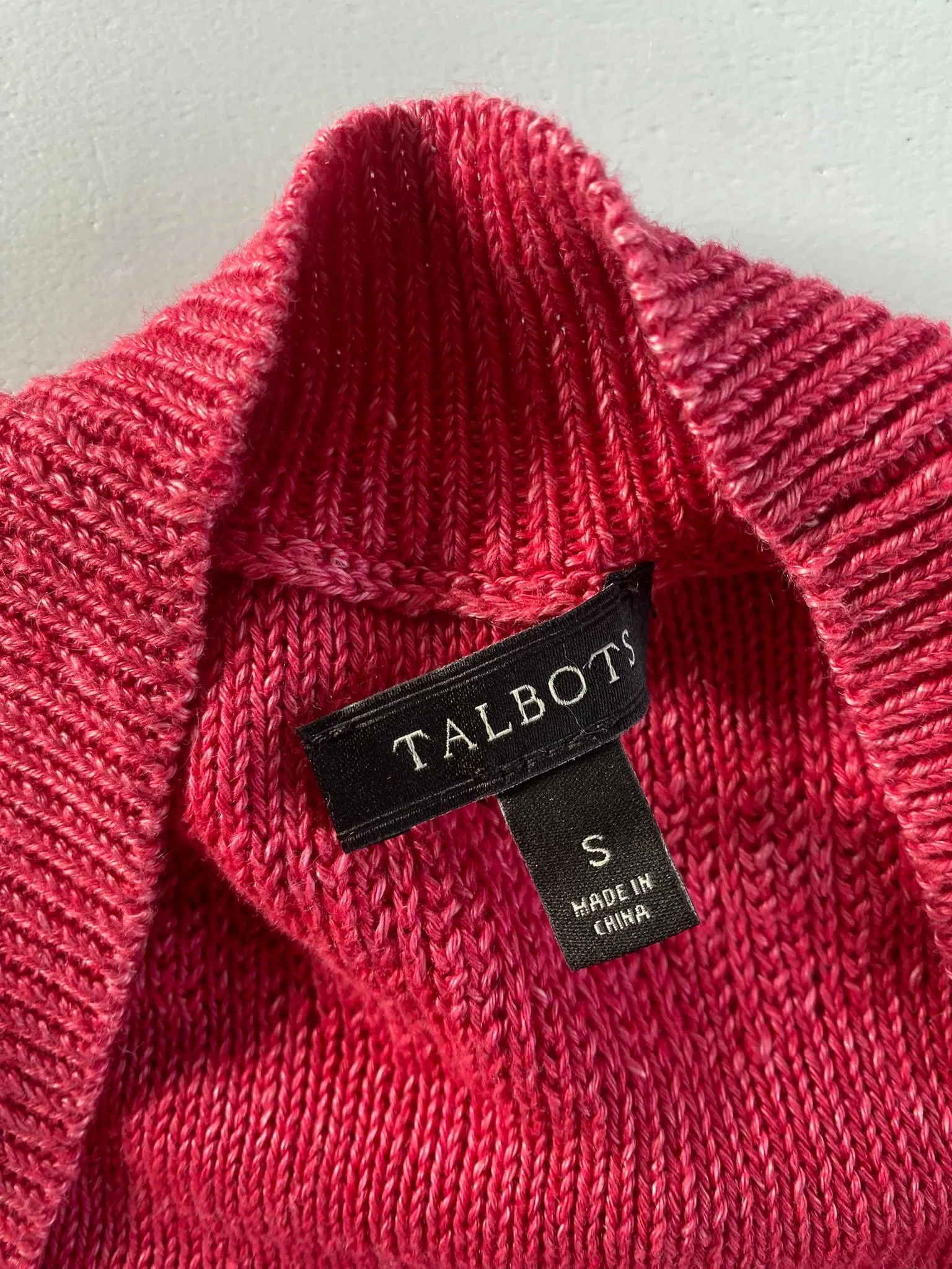 Women’s Open Front Linen Cardigan Sweater – Size Small [Talbots]