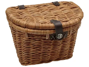 WOVEN RATTAN BASKET WITH LID
